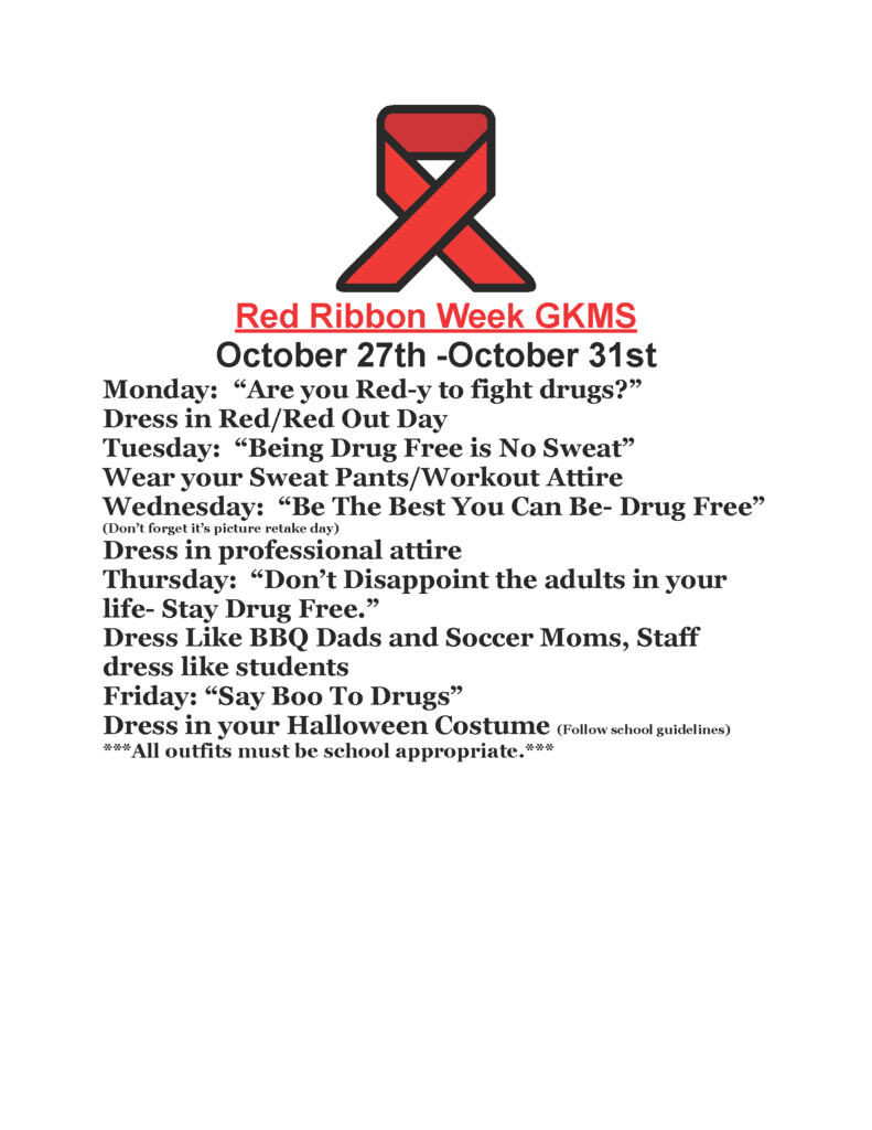 Red Ribbon Week GKMS