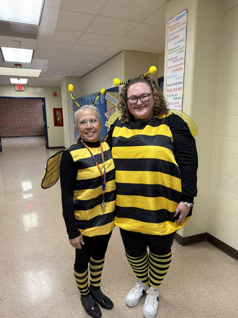 staff dressed as bees