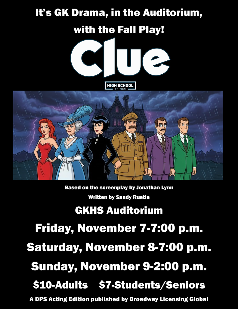 Clue: On Stage flyer