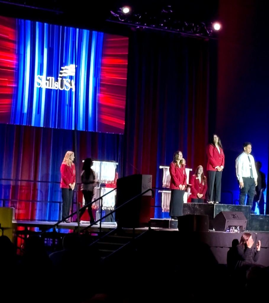 Ava receiving Bronze medal