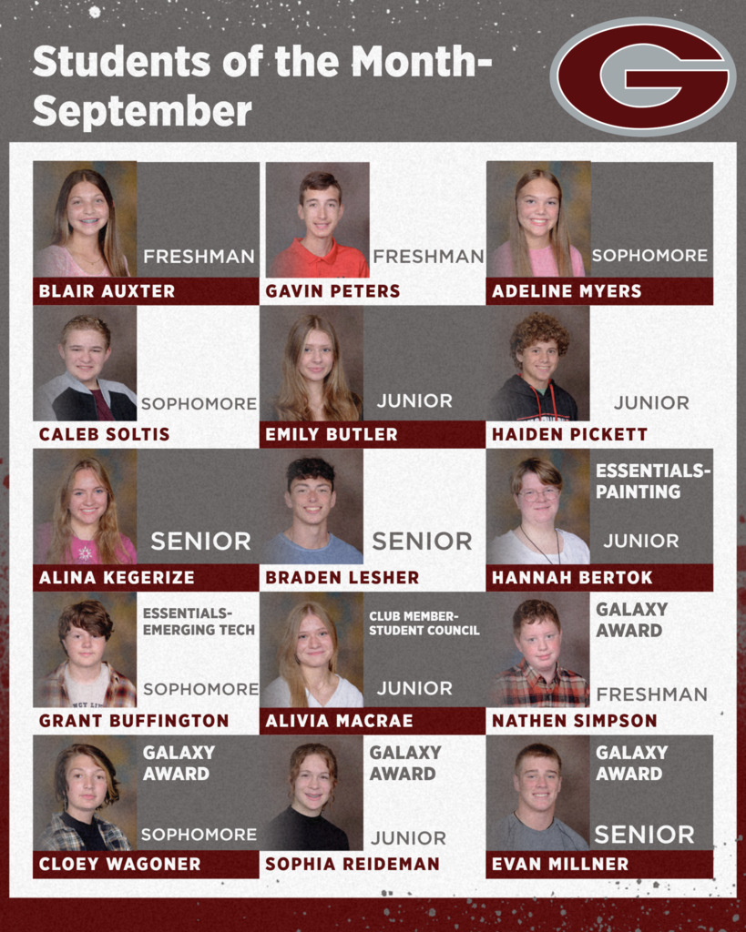 Students of the Month- September