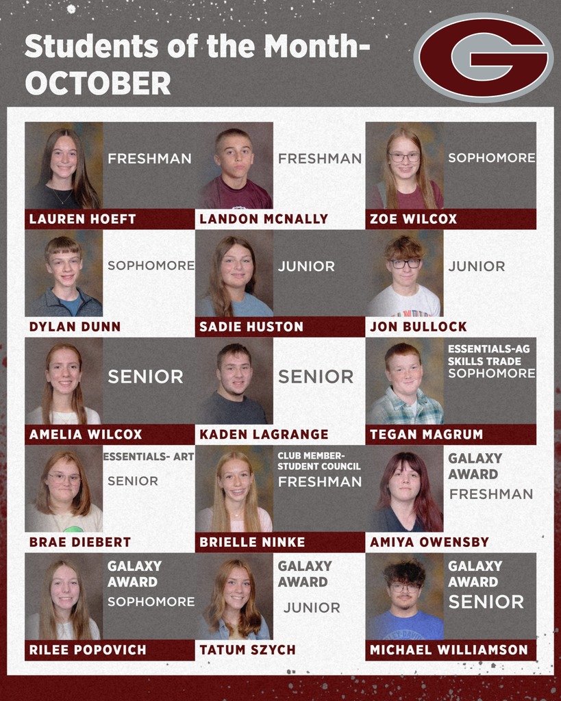 Students of the Month- October