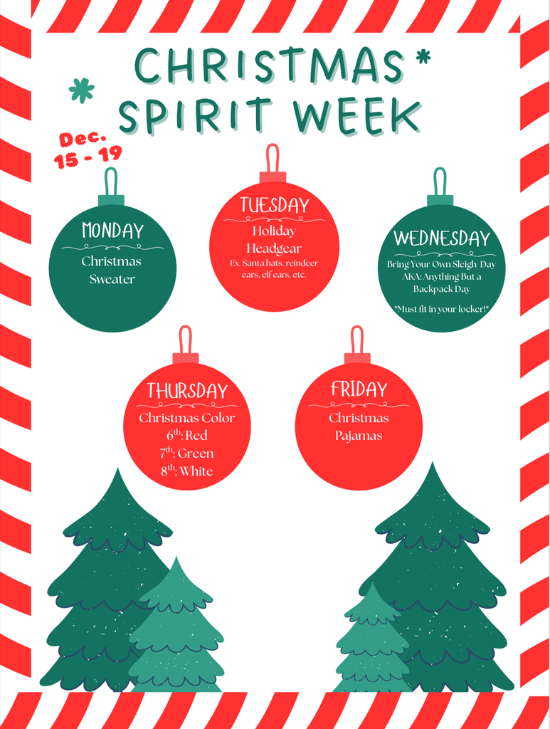Christmas spirit week themes 
