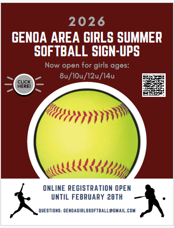 Genoa Area Girls Summer Softball