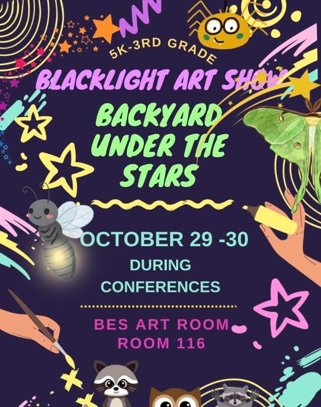 black light art show