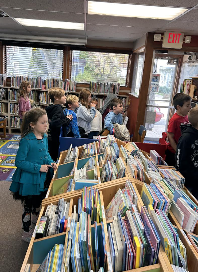 students finding books