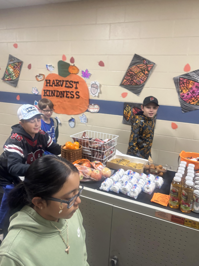 snack cart and students