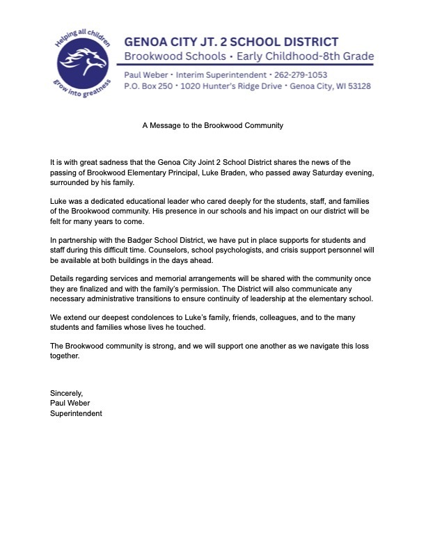 Community/Public Letter