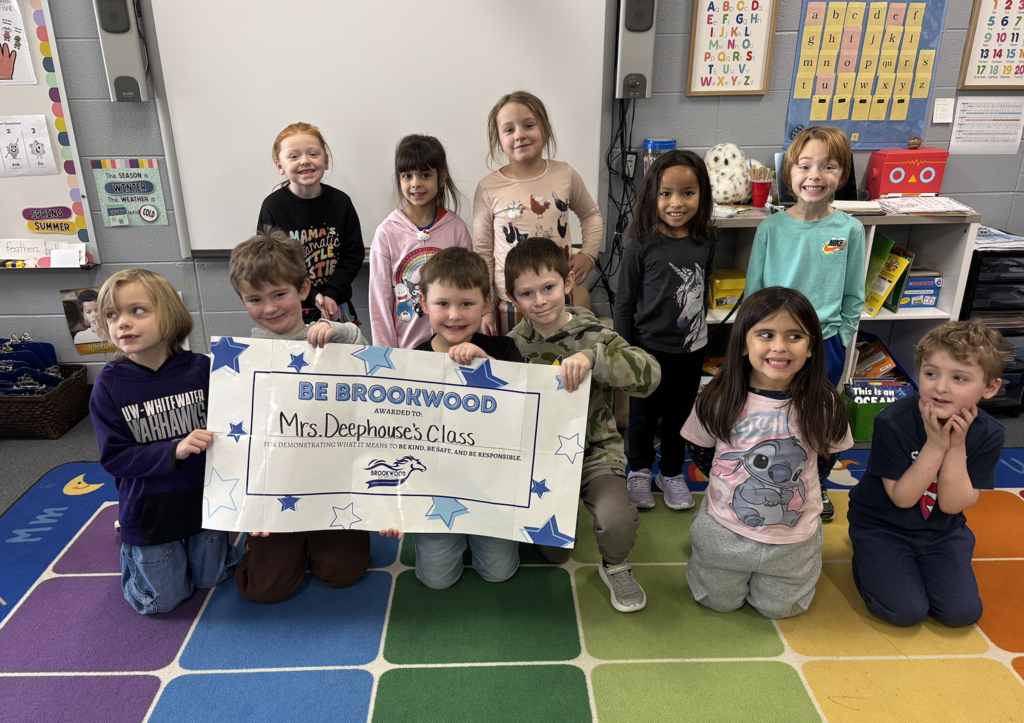 Classrooms at BES can earn Be Brookwood tickets when they demonstrate what it means to Be Brookwood by being kind, safe, and responsible throughout the school day. Tickets can be earned from any staff member who notices classrooms making great choices TOGETHER!  Each month, one classroom is randomly selected as the Be Brookwood Classroom Winner of the Month. The winning class earns the honor of keeping the Mustang Trophy in their classroom for the entire month as a reminder of their positive behavior, teamwork, and school pride.  Keep up the amazing work, Brookwood! 💙