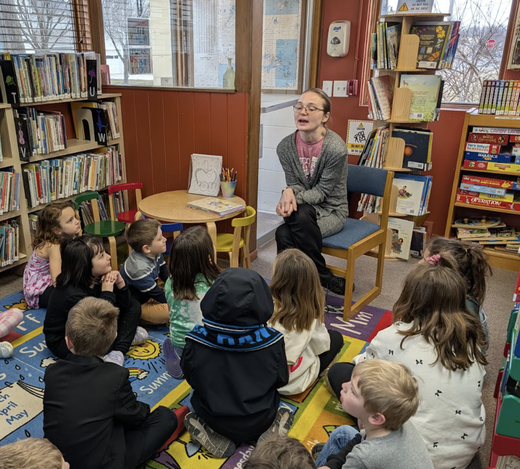 Youth Librarian and Students