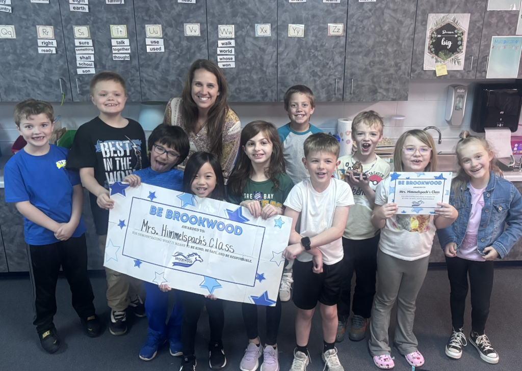 Mrs. Himmelspach's 2nd-grade class - Be Brookwood Classroom Winner