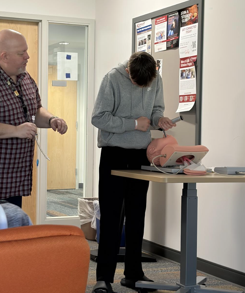 Student hands on experience 4 at a station at Gateway Technical's Middle School Expo