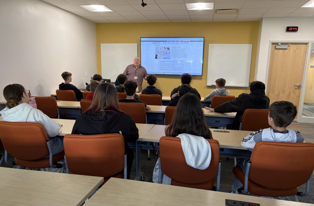 Student hands on experience 5 at a station at Gateway Technical's Middle School Expo