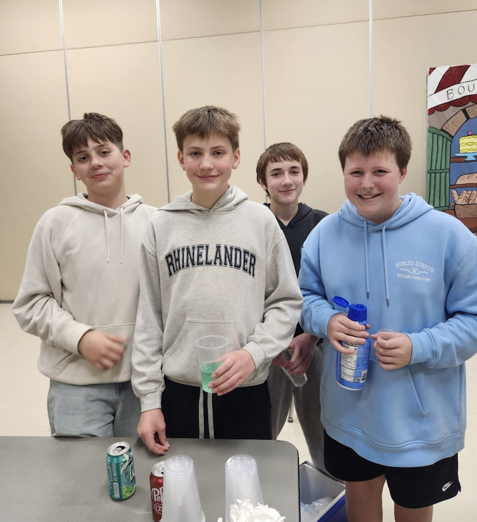 Entrepreneurs selling drinks for their sale