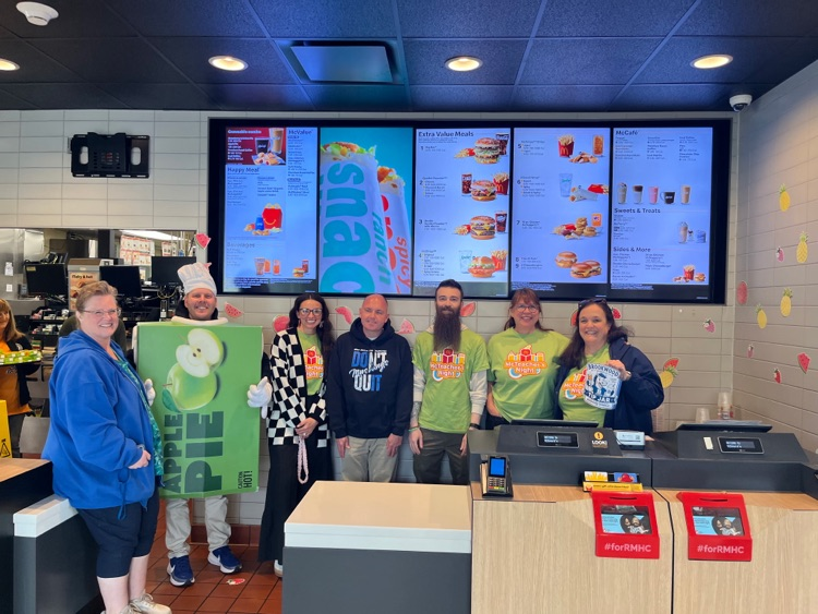staff workers at McTeacher night