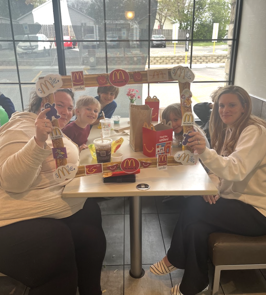 Staff and students at McTeacher Night 6