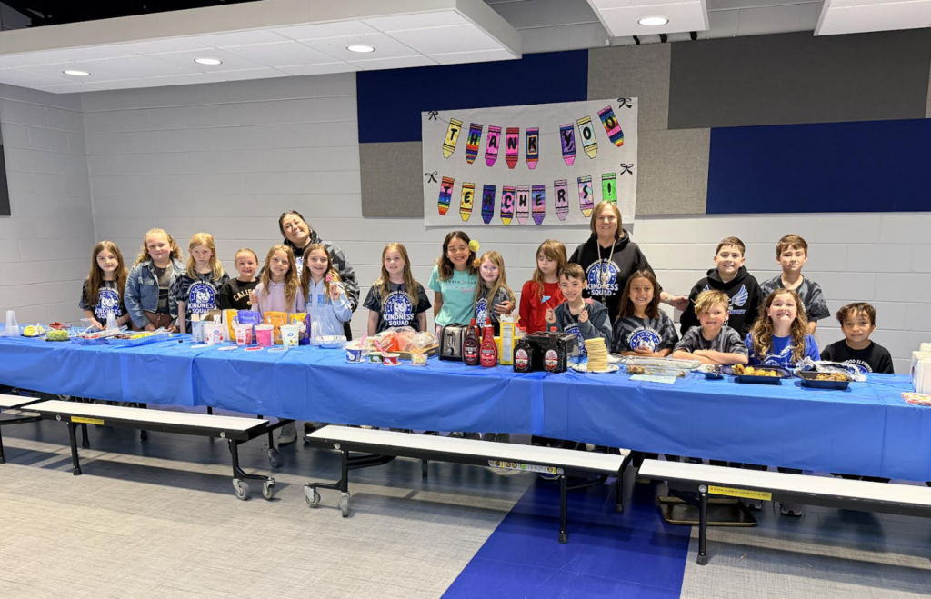 Kindness Squad with breakfast for staff 1