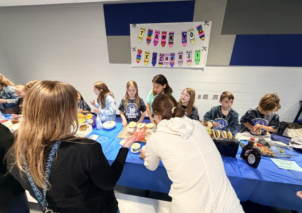 Kindness Squad with breakfast for staff 10