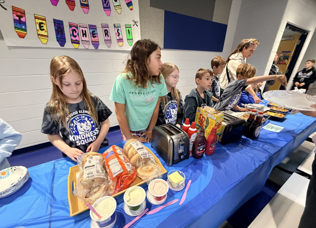 Kindness Squad with breakfast for staff 5