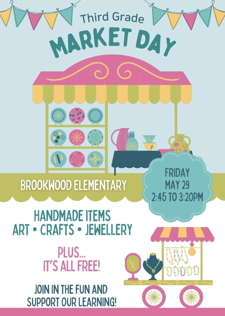 Market Day is an exciting hands-on learning experience for our 3rd graders! As part of our studies on producers and consumers, as well as saving and spending, students create their very own businesses featuring handmade products. Along the way, they learn about entrepreneurship, supply and demand, budgeting, marketing, and production. We are excited to invite 3rd grade families to join us on Market Day to shop on May 29 at 2:45pm, support our young entrepreneurs, and celebrate all of their hard work and creativity!
