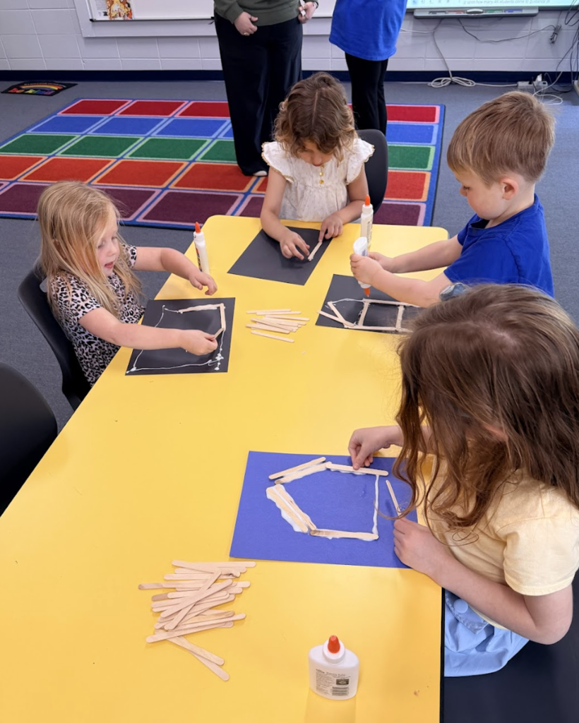 Students in 4k building their houses 5