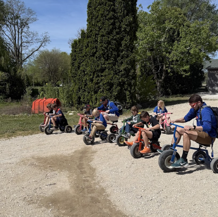 trike race students vs. teachers