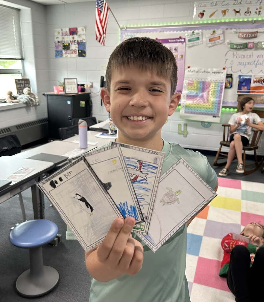 3rd graders showcasing their projects 6