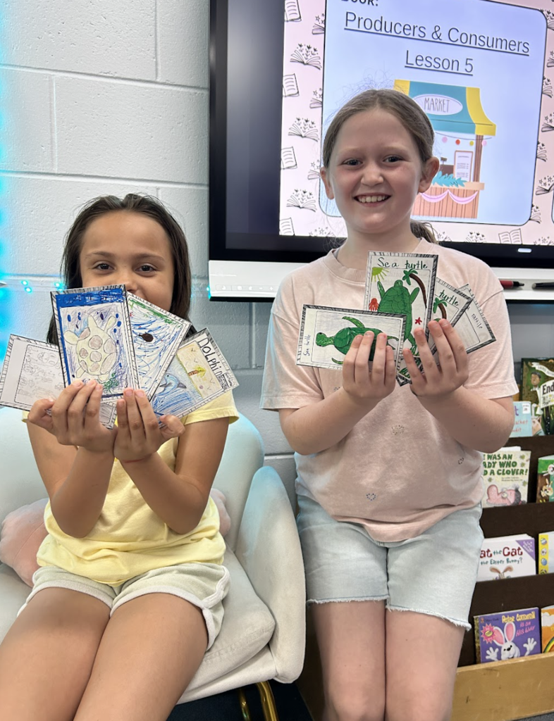 3rd graders showcasing their project 2