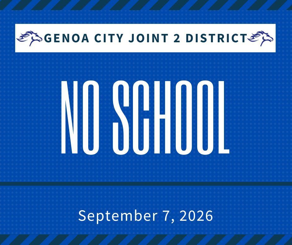 Genoa City Joint 2 School District - No School - September 7, 2026
