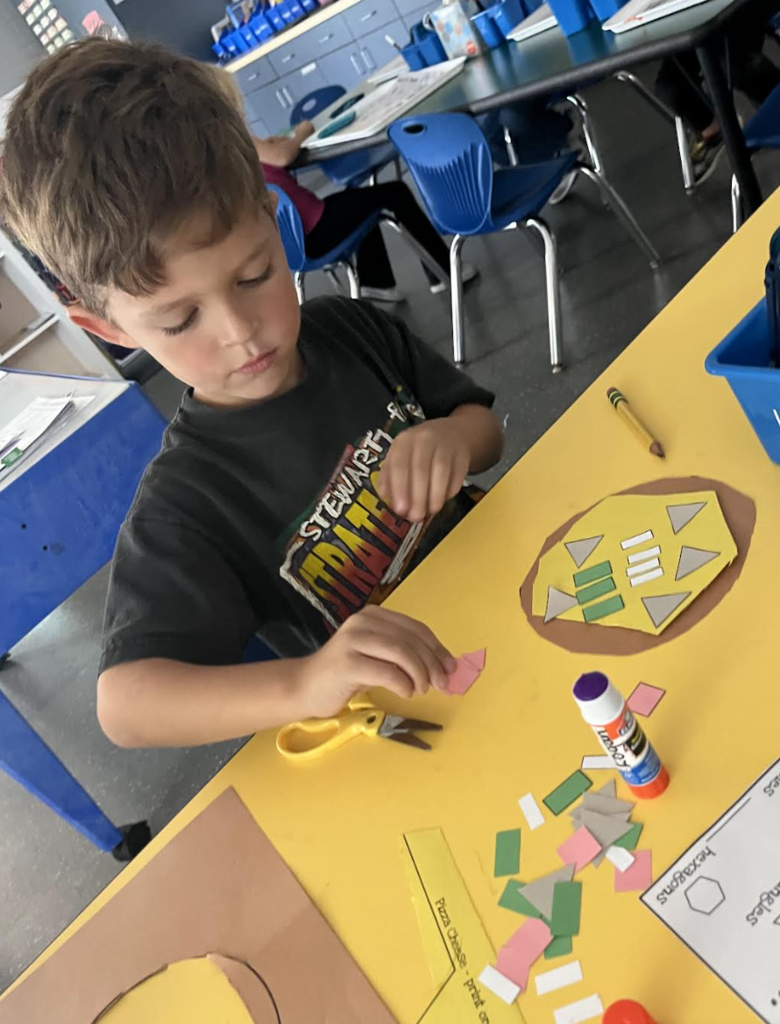 Student working