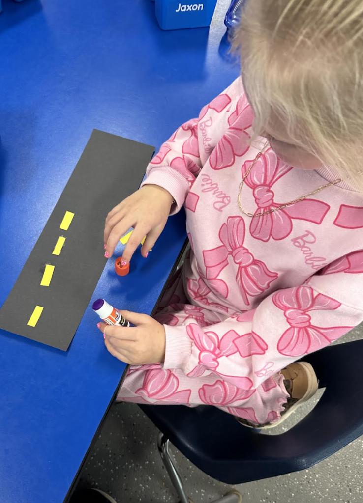 5K student working on their road for their world