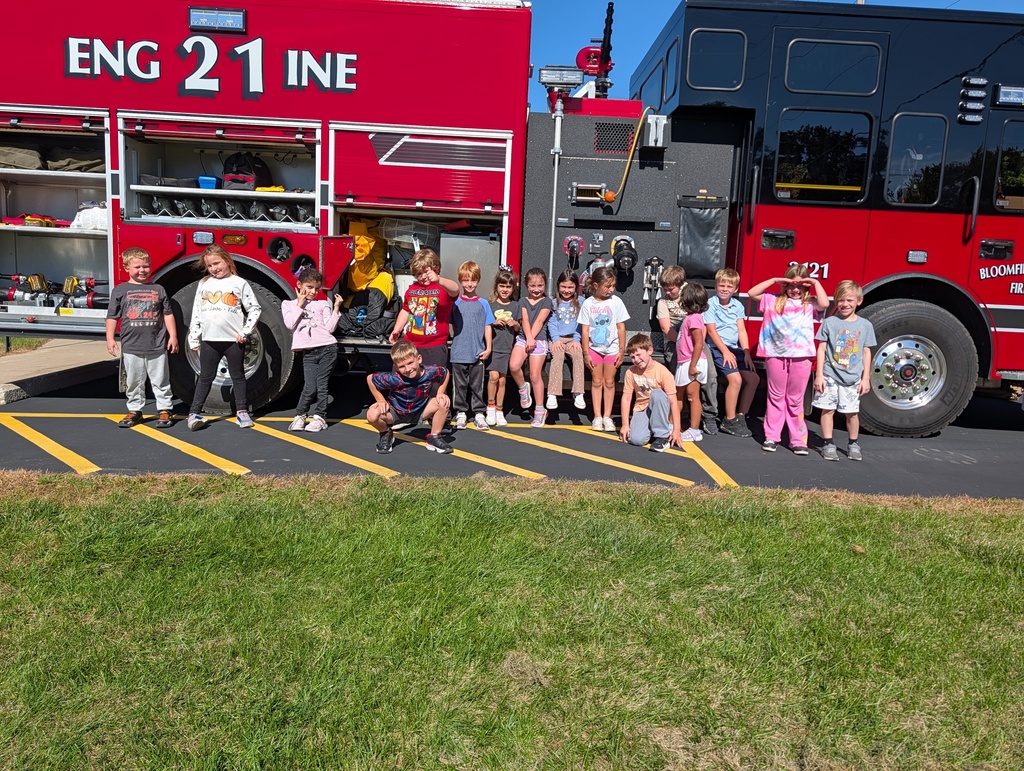 Class with firetruck