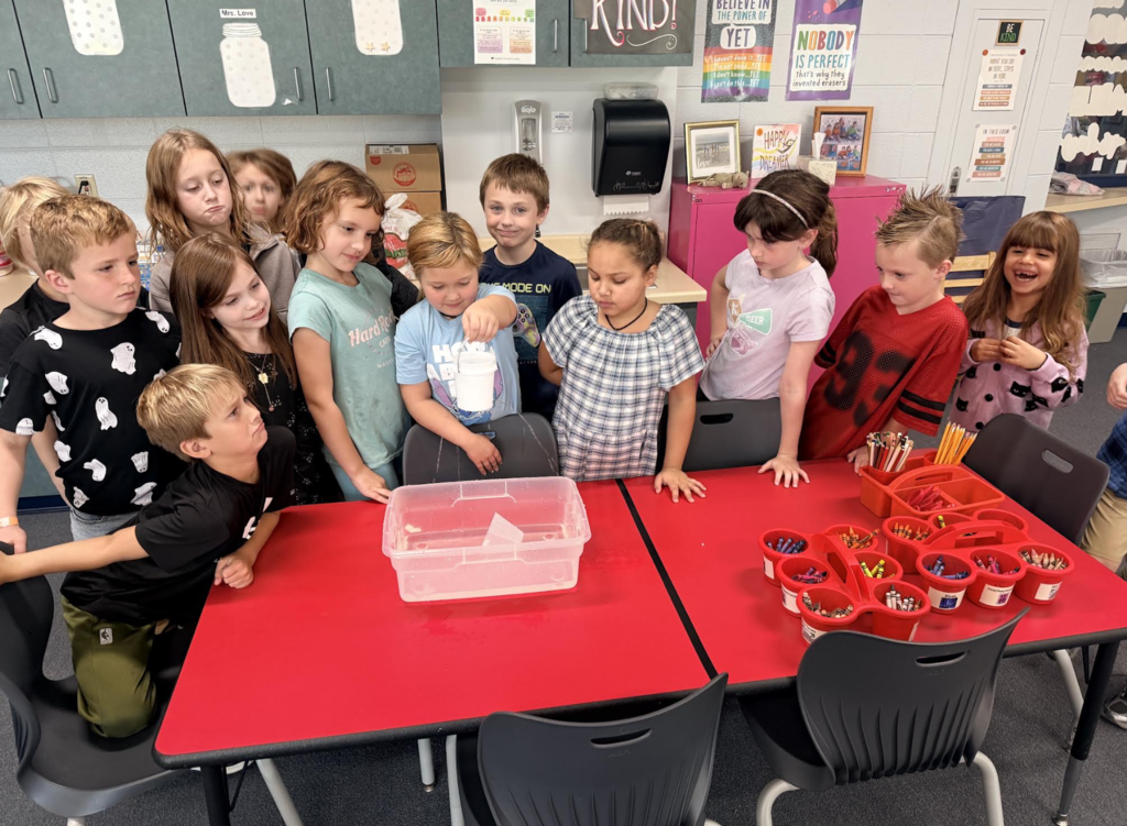 Students working on an activity in guidance class