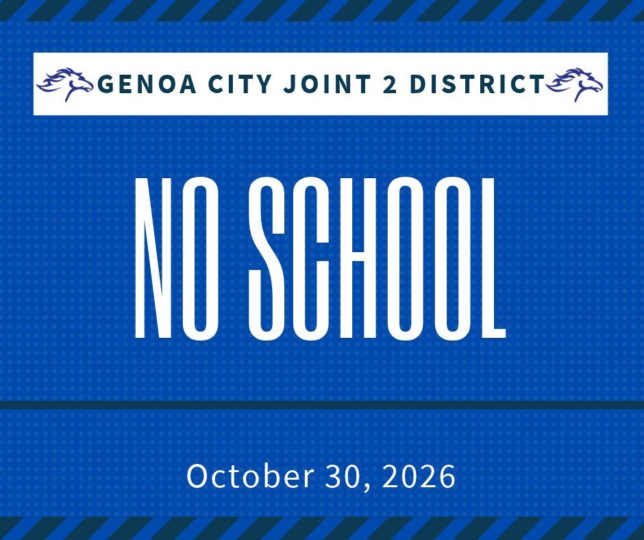 Genoa City Joint 2 School District No School - October 30th