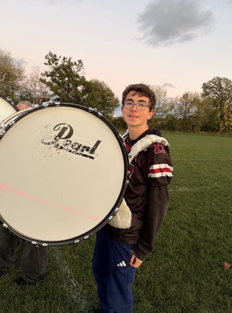 Band member at homecoming events