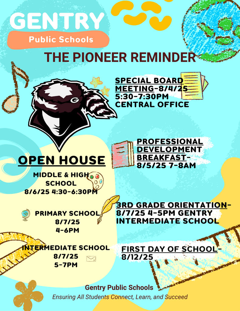Pioneer Reminder 8.1.25