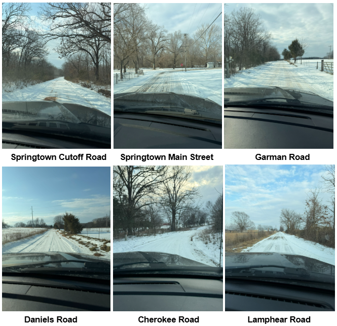 Snow Roads January 29, 2026