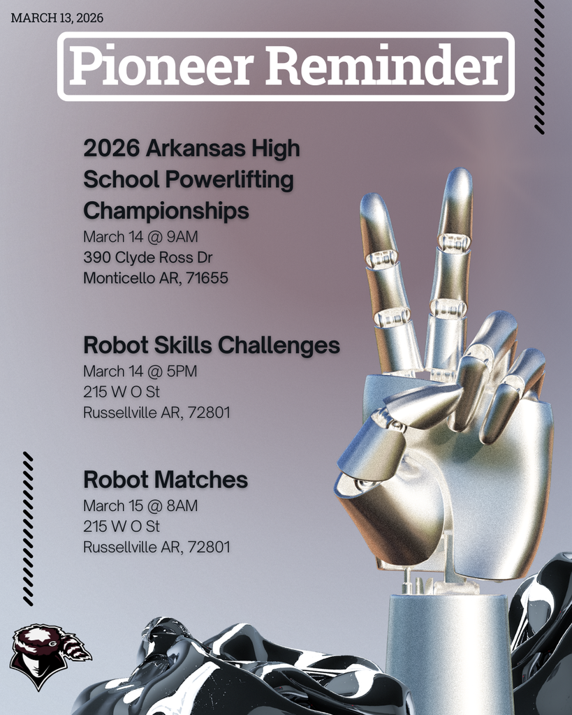 Pioneer Reminder 3/13/26