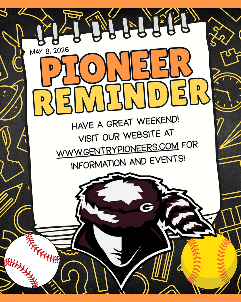 Pioneer Reminder 5/8/26
