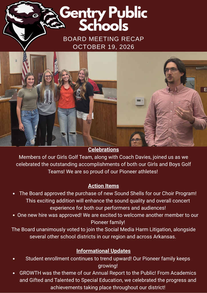 Board Recap 10.19.26