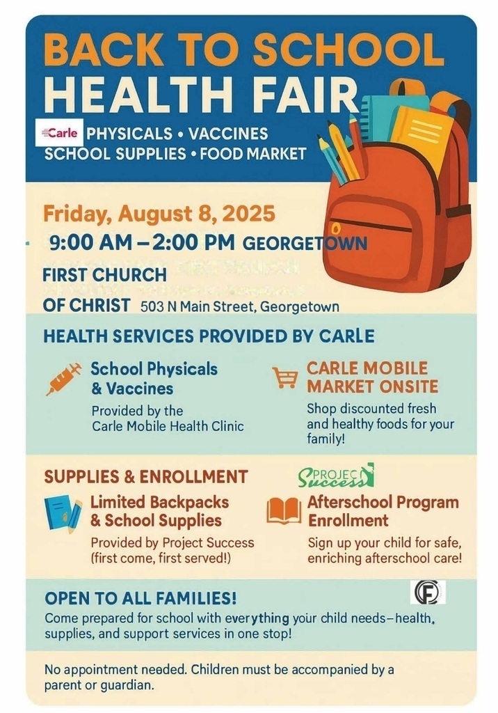 2025 Back to School Health Fair