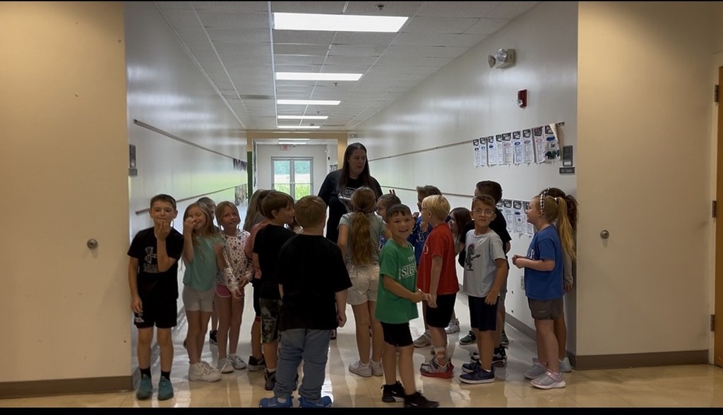 Students in Mrs. Davis's 2nd grade class had some fun in the hallway learning about the word, stampede, from their Wit and Wisdom lesson. Needless to say, everyone had fun stampeding down the hallway!