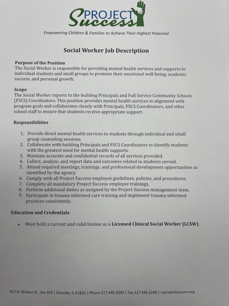 Project Success Job Posting