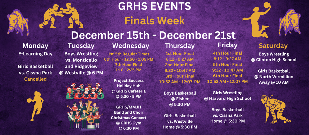 GRHS Weekly Events