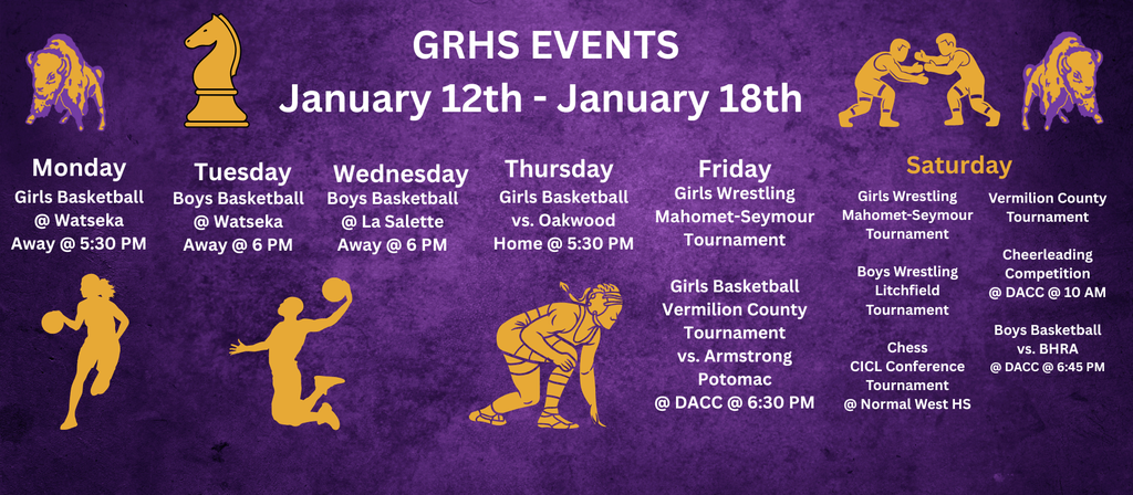GRHS Weekly Events