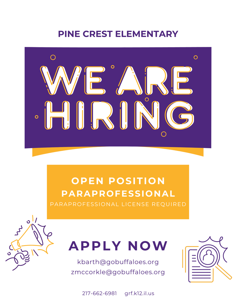 Paraprofessional Hiring Flyer