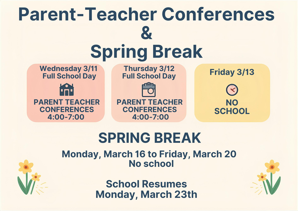 Spring Break Schedule