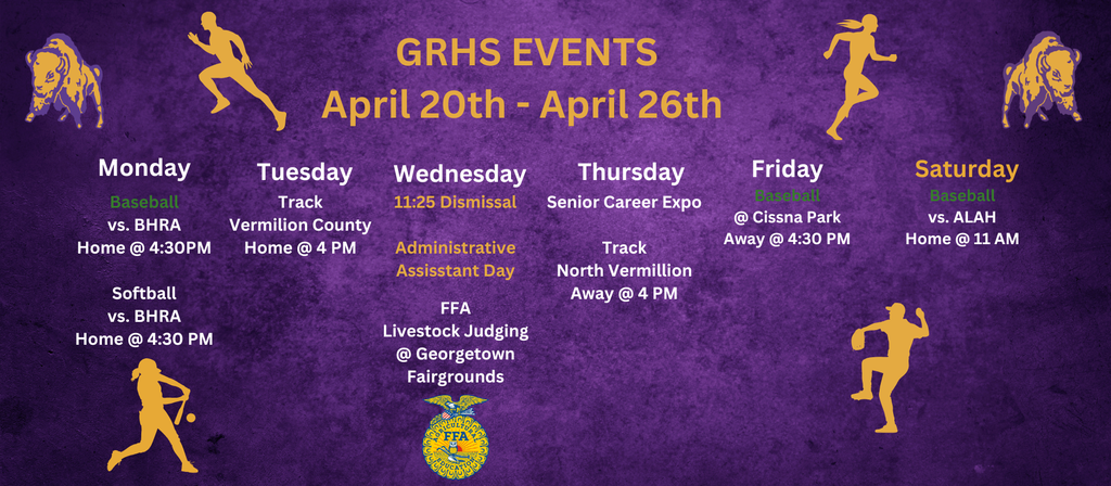 GRHS Weekly Events