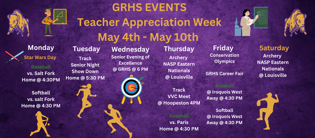 GRHS Weekly Events