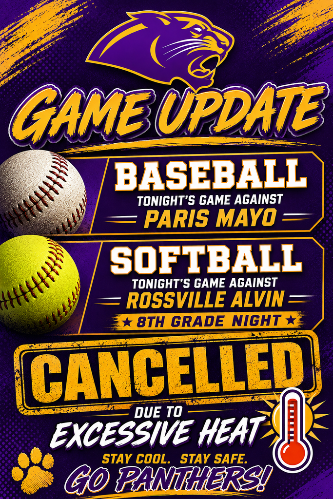 Baseball/Softball Games Cancelled